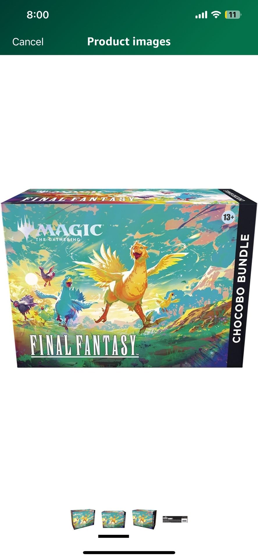 Magic The Gathering Final Fantasy Chocobo Bundle