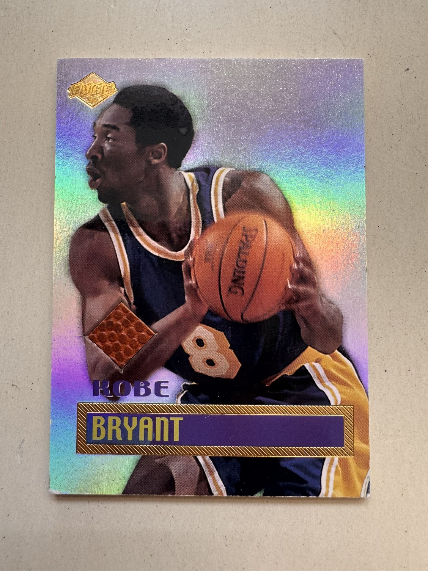 1999 Kobe Bryant Collector’s Edge Game Used Ball Patch Authentic