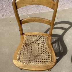 Antique Oak Chair-Needs New Webbing