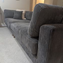 Large Grey Couch in Excellent Condition