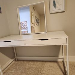Ikea Alex Desk with Mirror $120