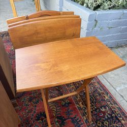 Antique Solid Wood Tv Trays