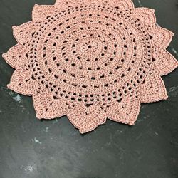 Handmade Cotton Crochet Doily – Floral Round Design