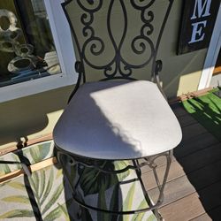 Bistro Table With Heavy Duty Wrought Iron Chairs