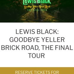 Lewis Black At Rancho Mirage Tonight 