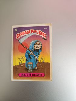 Garbage Pail Kids BETH DEATH