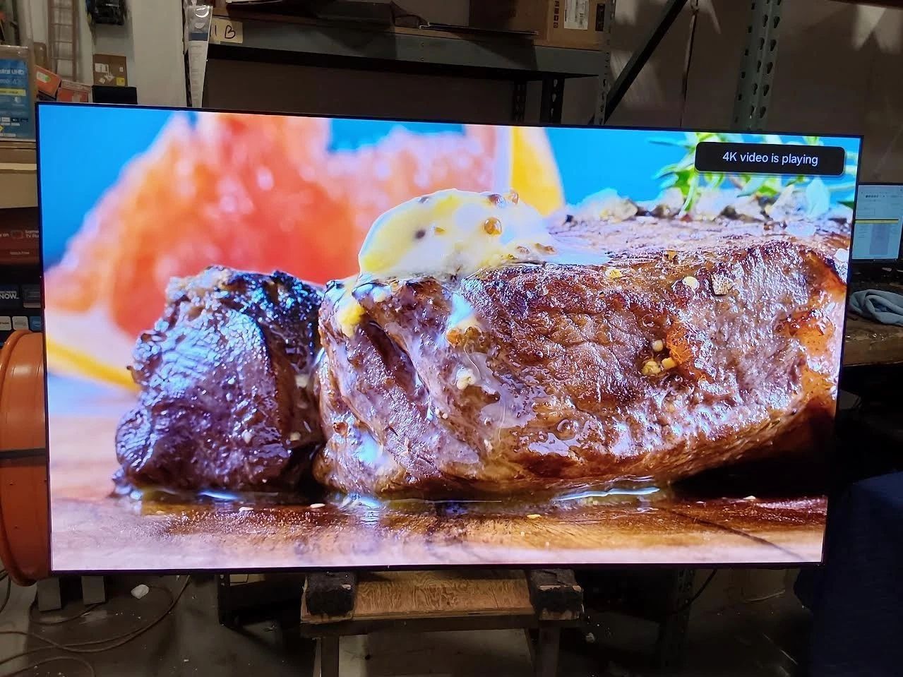 BCR079-Samsung QN77S95DDFXZA 77" OLED 4K Smart TV with Dolby Atmos