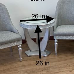 3 Pieces , two  chair One Table 