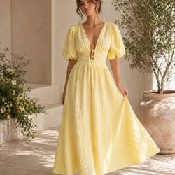 Yellow Dress A&F