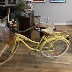 Yellow Cruiser Bike (Bicycle)