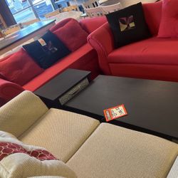 Brand, new sofa and loveseat