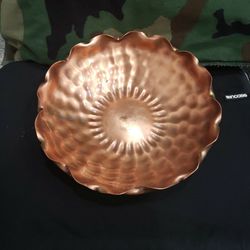 Decorative Solid Copper Bowl. 