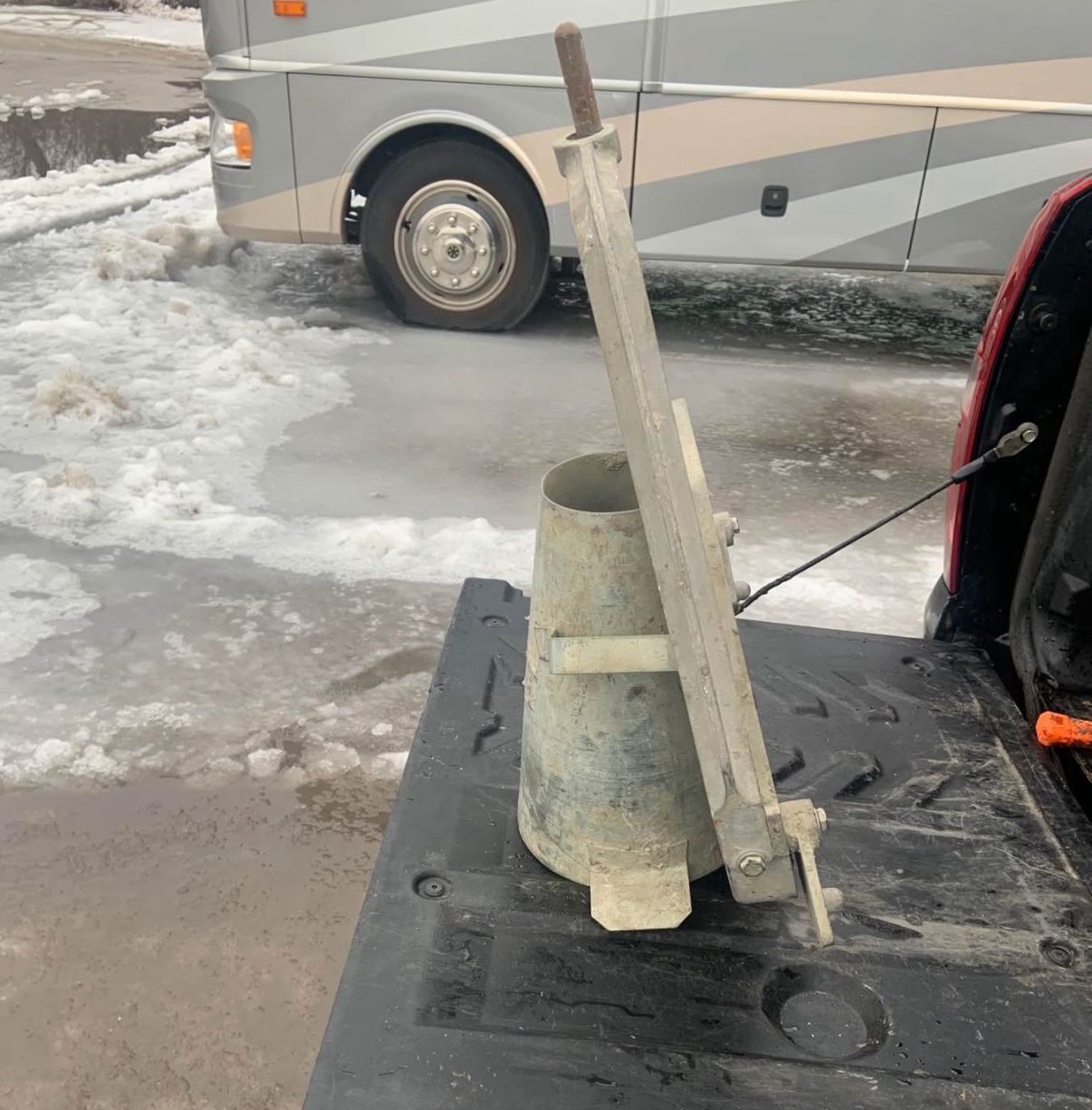 Slump Cone w/rod  and Base
