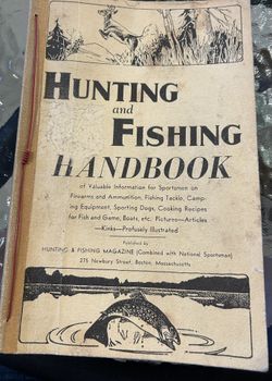 1944 Vintage Hunting And Fishing Handbook National Sportsman Boston Massachusetts 