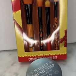 Cosmetic Brush Set & Makeup Brush Soap