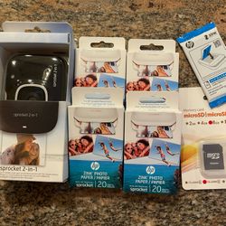 HP Sprocket 2-in-1 with Accessories