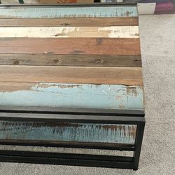 Colorful Reclaimed Wood Coffee/Cocktail Table