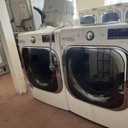 Jumbo Sizes LG Steam Washer And LG Steam Electric Dryer Used 
