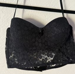 90’s Vintage Black Corset Style Bra
