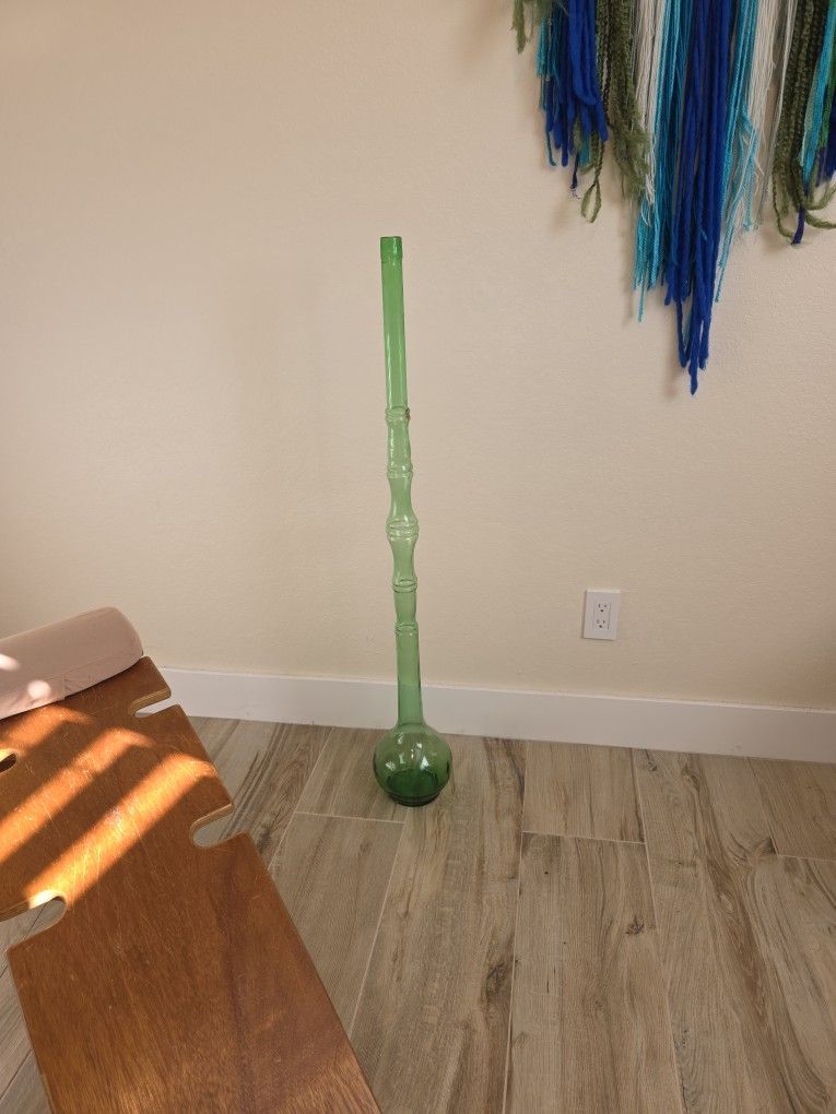 Vintage Antique Green Wine Decantur