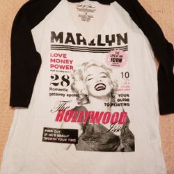 MARILYN MONROE new jersey,  New With Tags,  Ladies Size Small