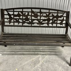 Outdoor Raised Steel Bench