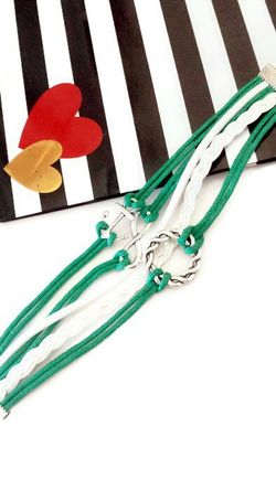 Green Charm Bracelet