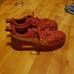 Red High Puma Sneakers