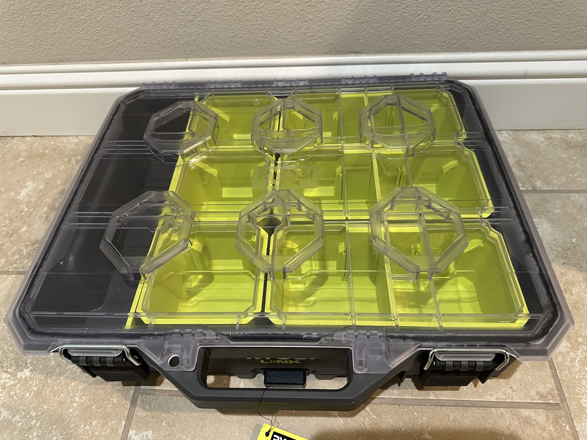 Ryobi LINK 10-Compartment Modular Small Parts Organizer Tool Box