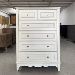 Not For Children Read Listing - Tall White 5 Drawer Dresser