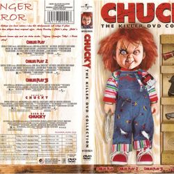 Child’s Play (1988)/child’s Play 2 & 3/bride Of Chucky/seed Of Chucky W/dvd Case