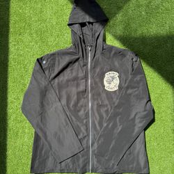 Saint Vanity Embroidered Windbreaker Jacket Black SIZE: MEDIUM