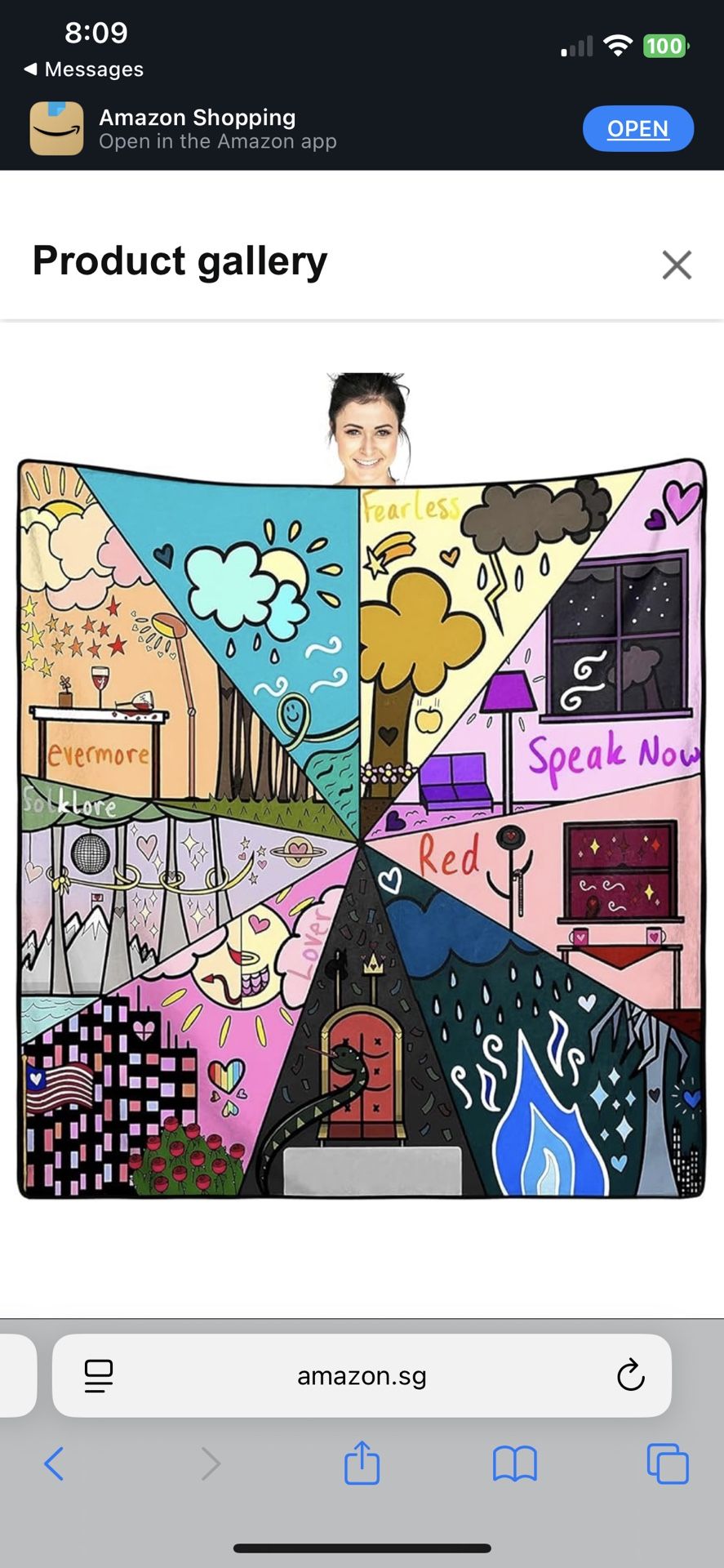 Singer Throw Blanket Taylor 2024 Flannel Blanket Taylor Party Bedroom Decorations Warm Throw Purple Blanket 50×60inch