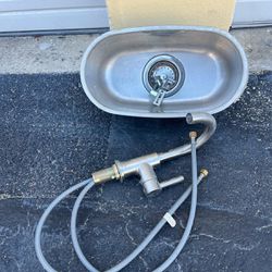 Side bar sink and faucet $ 50 … 15 “ long , 8” wide