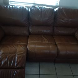 Recliner Leather Couch 