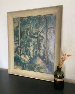 Vintage Framed Paul Cezanne Print On Board