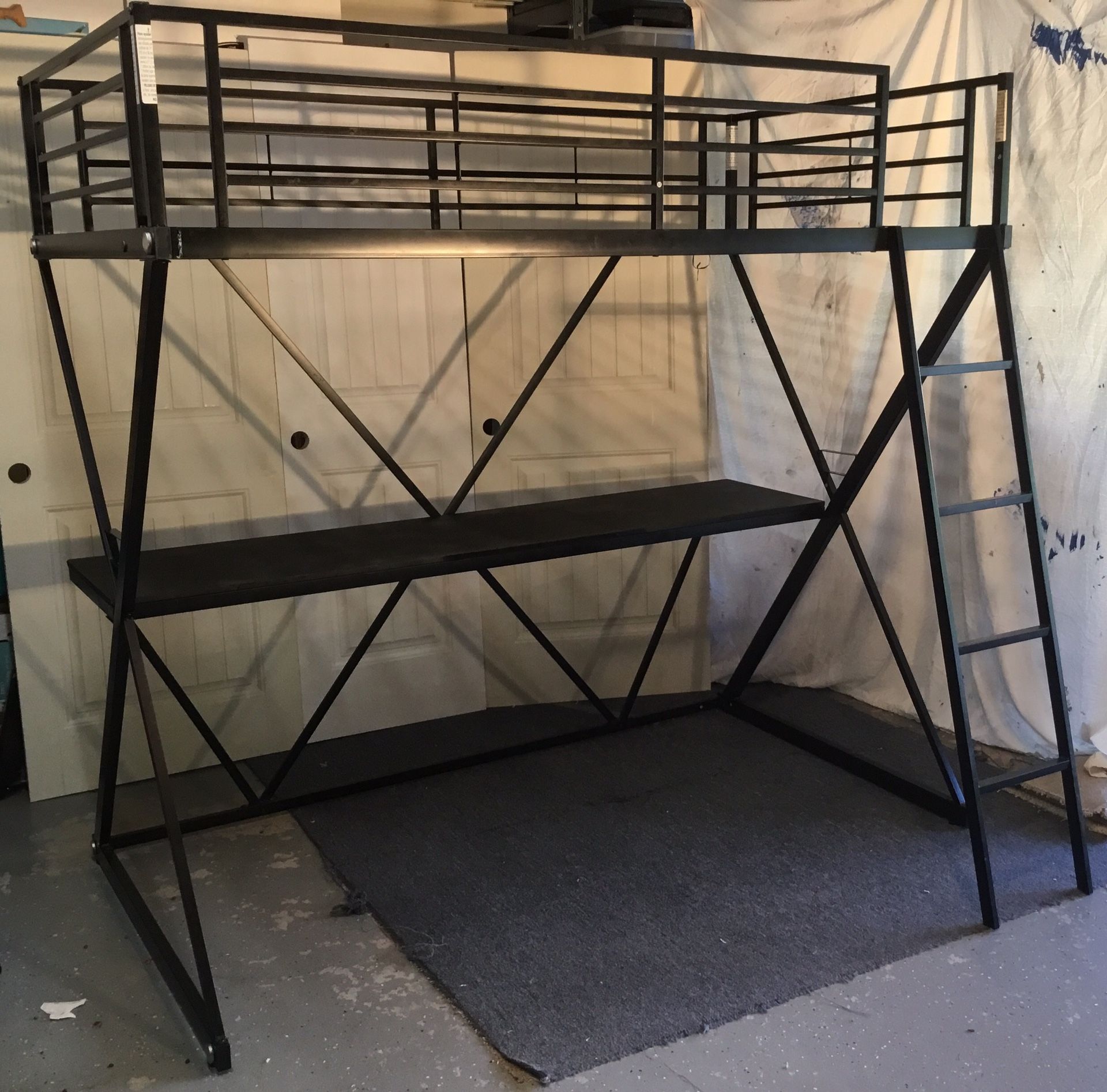 Twin Bunk Bed with desk