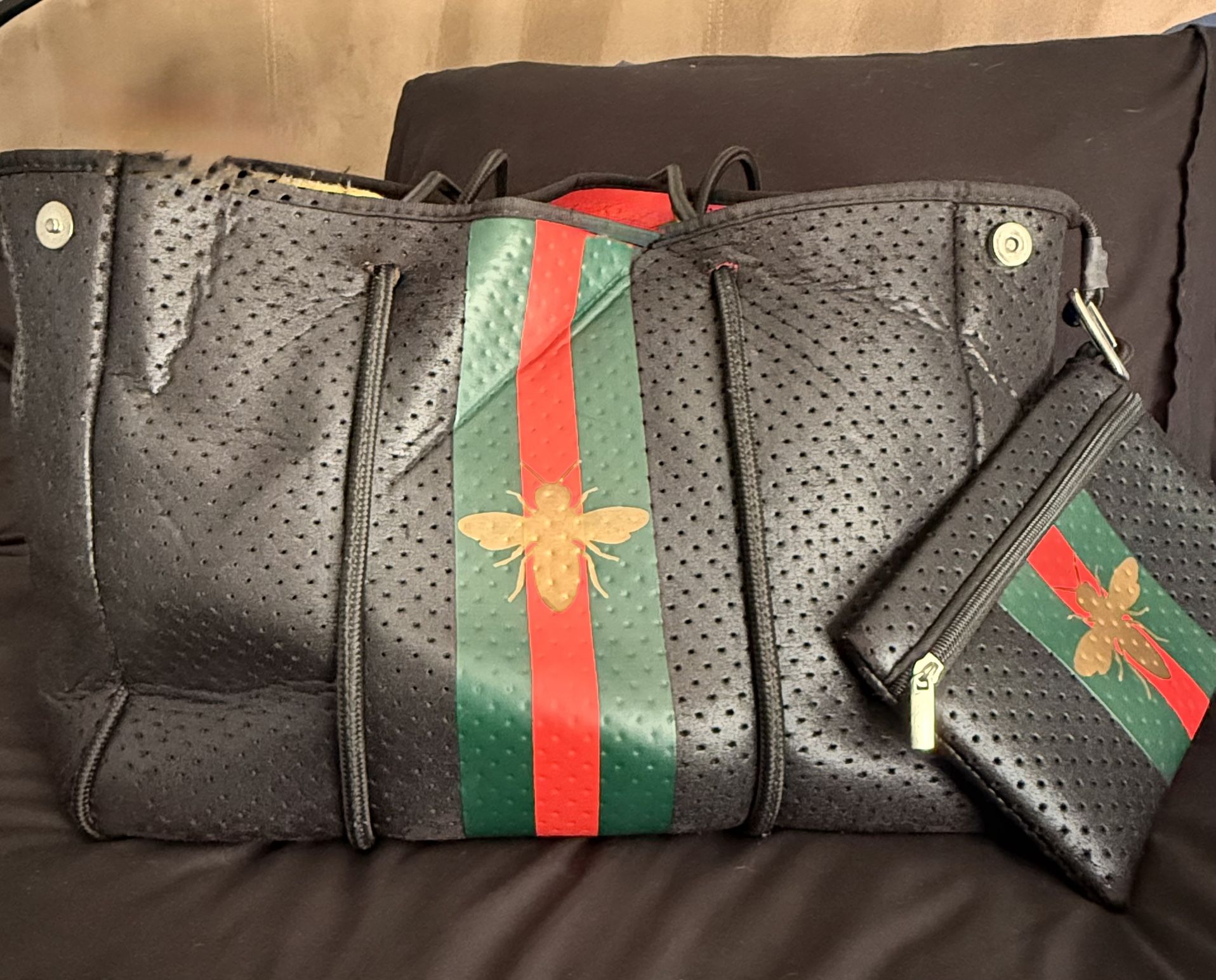 Parker & Hyde neoprene tote Bag Purse