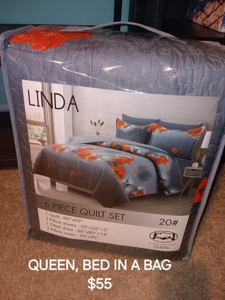 6 pc BED IN A BAG