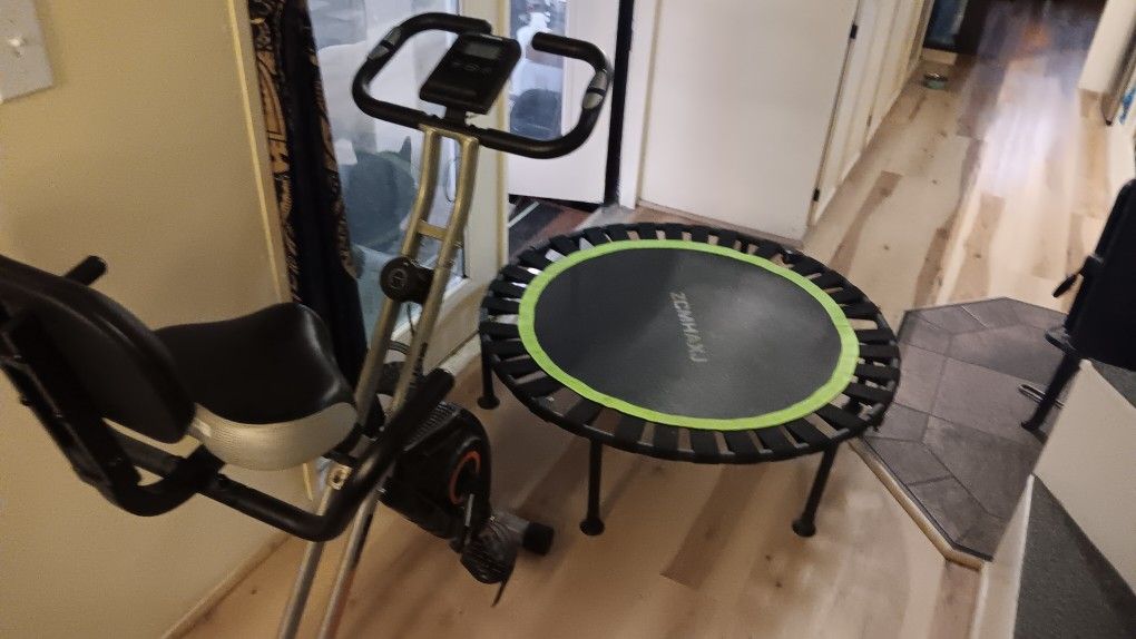 Spin Bike & Rebounder 