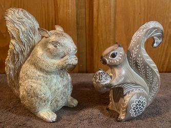 Cute Woodland Squirrel Decor Figurines - $10 Each