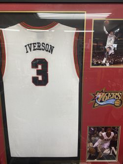 ALLEN IVERSON PSA AUTHENTICATED SIGNED JERSEY