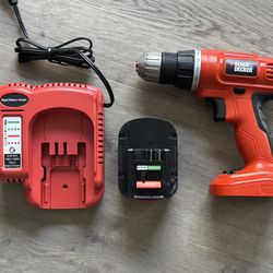 Black and Decker Drill with Battery charger