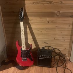 24 Frett Mini Ibanez Guitar Plus Mini Ibanez Amp