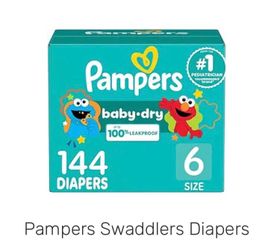 PAMPERS- 144 size 6 diapers