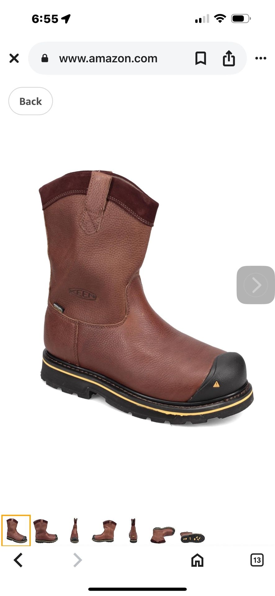 Keen Work boots Size 14