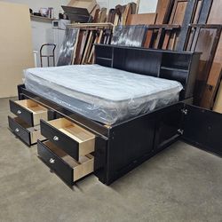 Twin captains bed $280