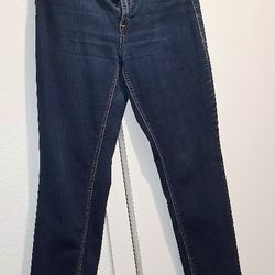 Womens Skinny Stretch Blue Jeans 