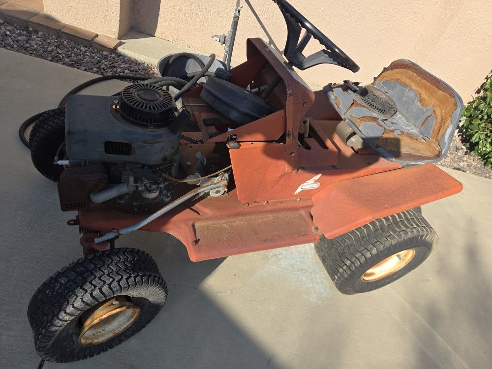 Vintage 70s Riding Lawn Mower