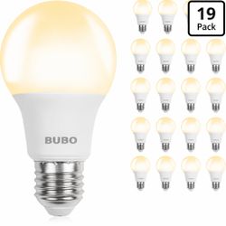 A19 LED Light Bulbs, 40 Watt Equivalent LED Bulbs 2700K, 19 Pack Soft White